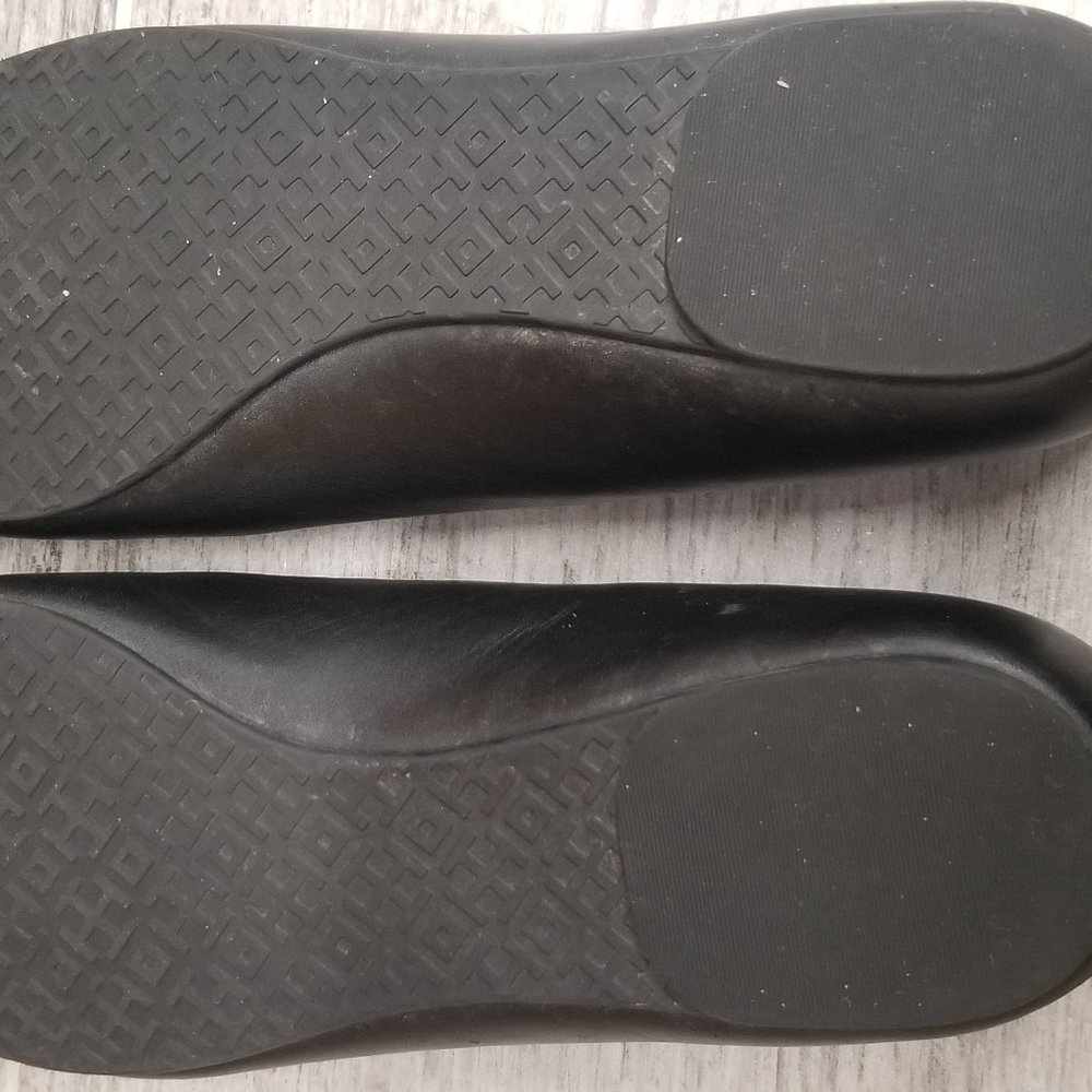 Tory Burch Black Mini Miller Ballet Flats, Size 6.5 - Picture 6 of 8